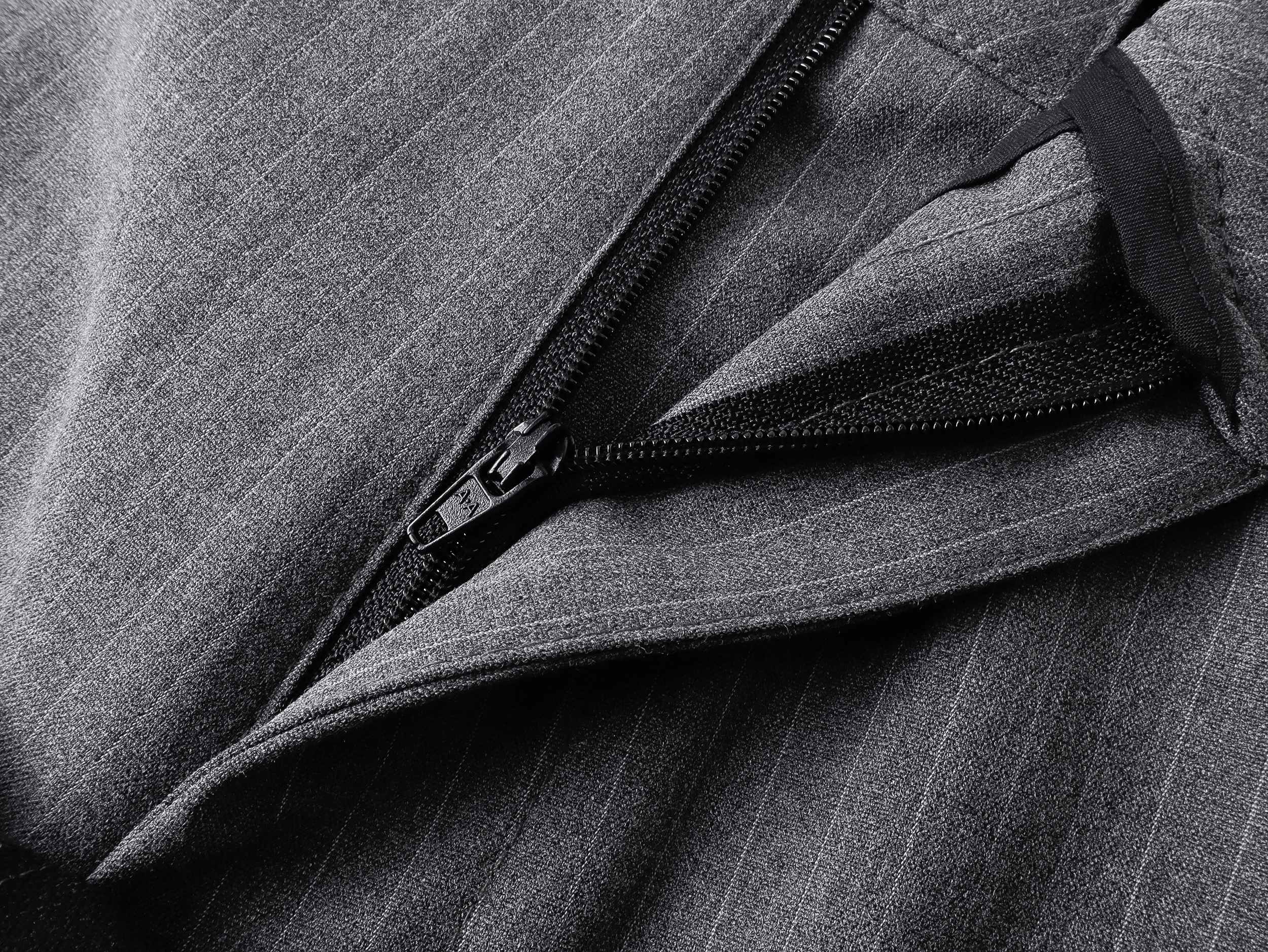 Pinstripe Wrap Wide-Leg Trousers | Avant-Garde Tailored Pants