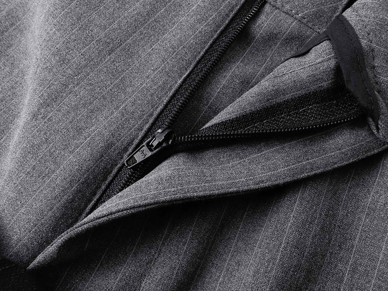 Pinstripe Wrap Wide-Leg Trousers | Avant-Garde Tailored Pants