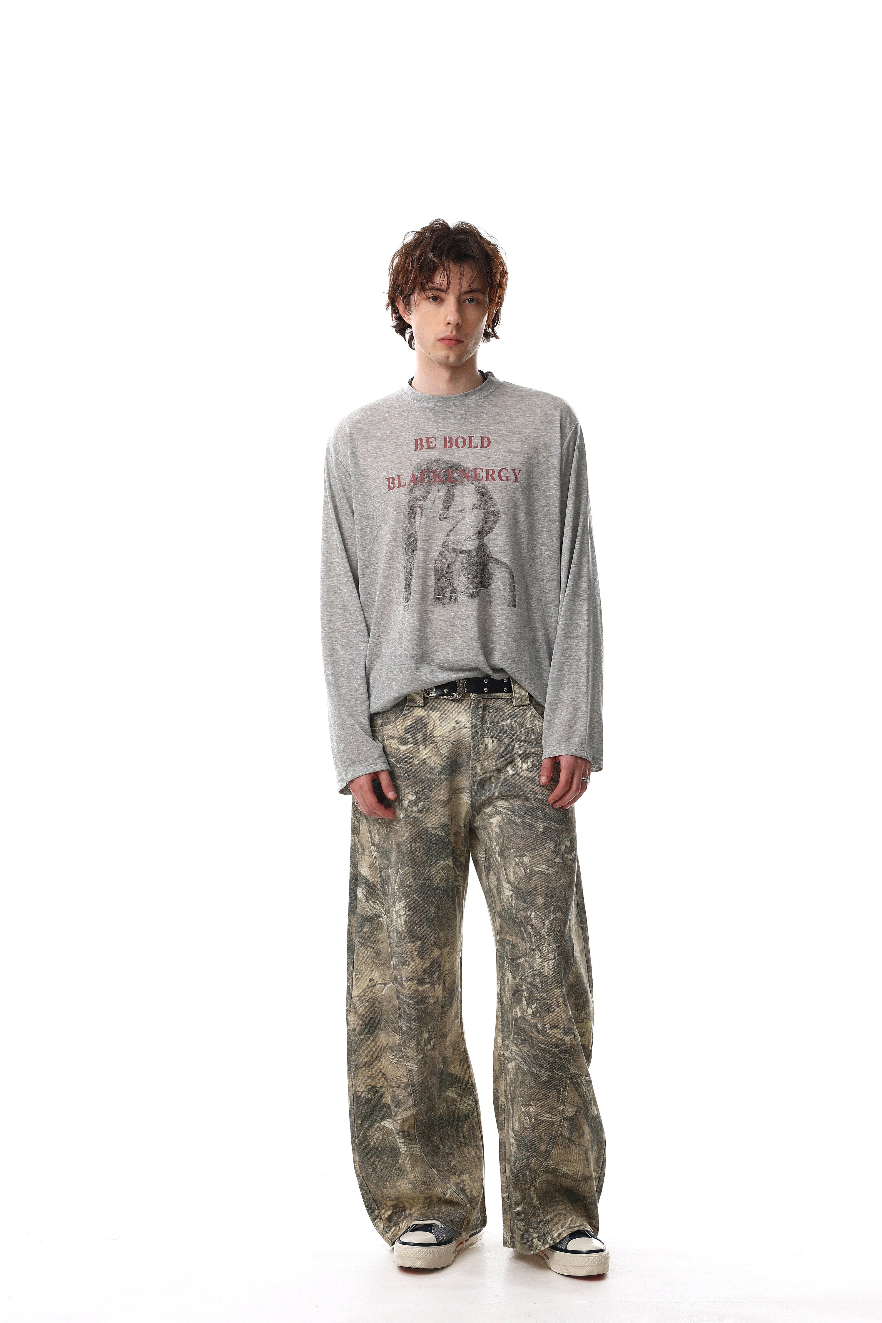Omirad Be Bold Portrait Graphic Long Sleeve Tee | Streetwear