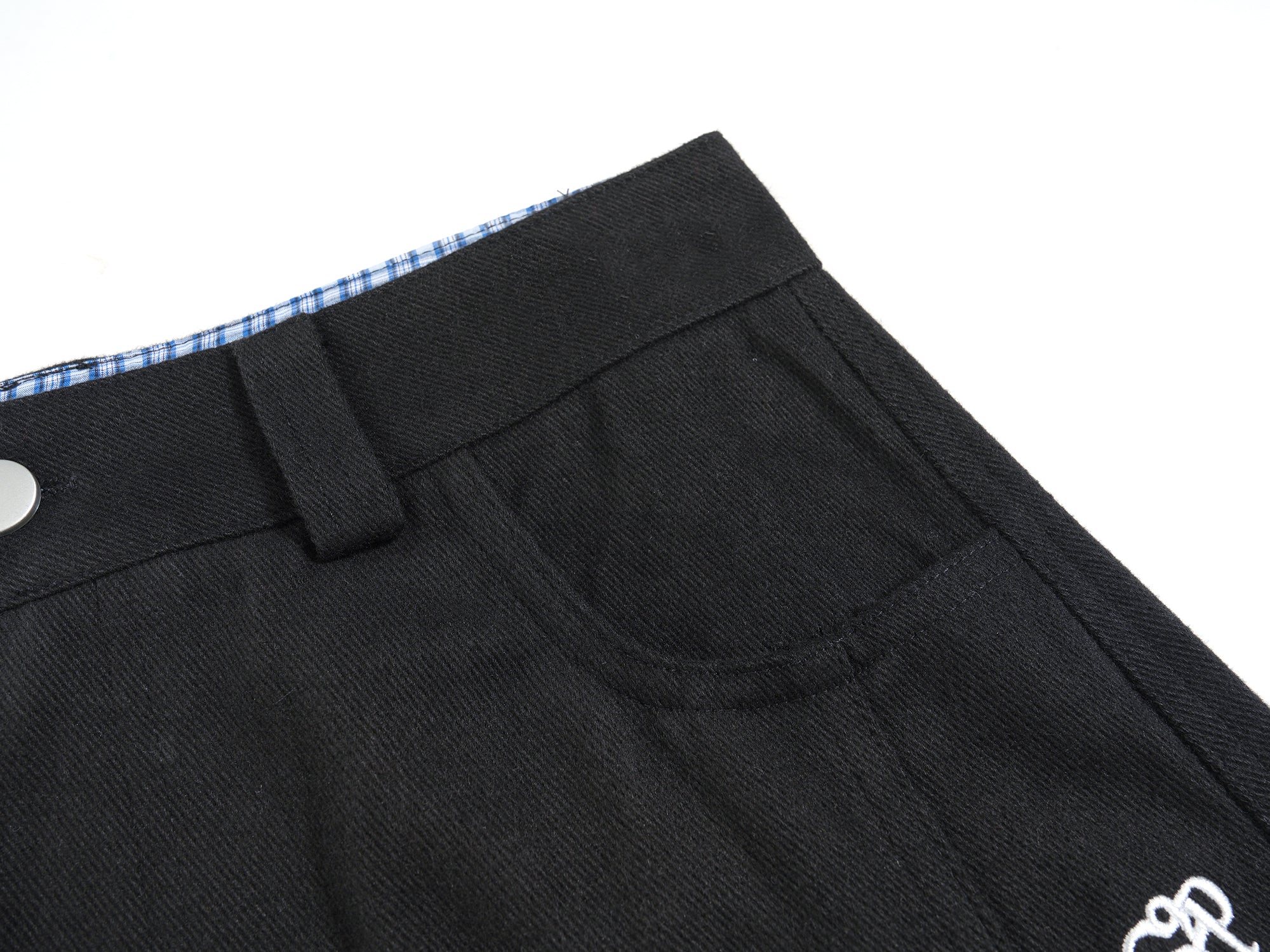 Star Patch Wide-Leg Cotton Pants | Streetwear Graphic Trousers