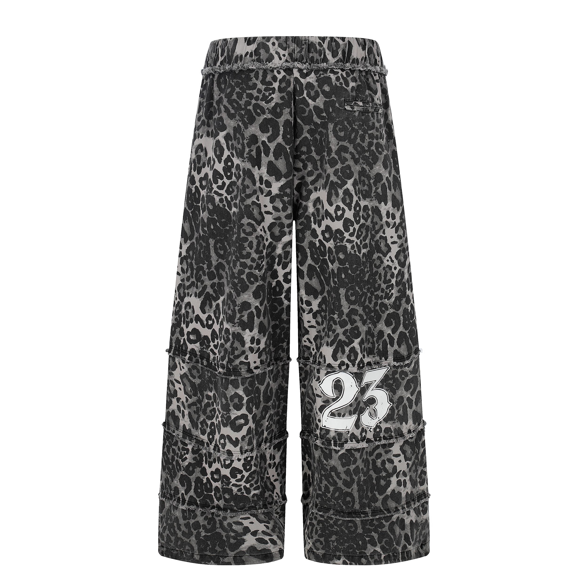 Omirad Leopard Skull Wide-Leg Pants | Y2K Streetwear
