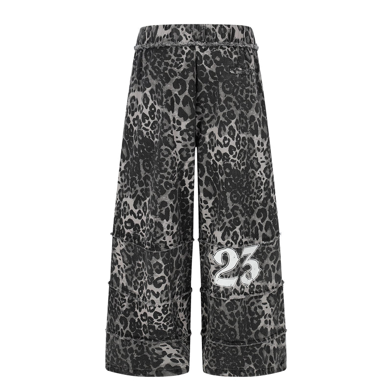 Omirad Leopard Skull Wide-Leg Pants | Y2K Streetwear