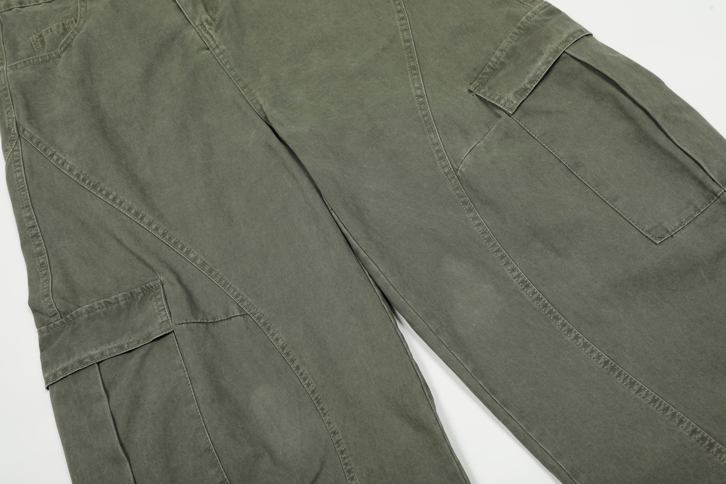 Omirad Heavy-Wash Wide-Leg Cargo Pants | Oversized Streetwear