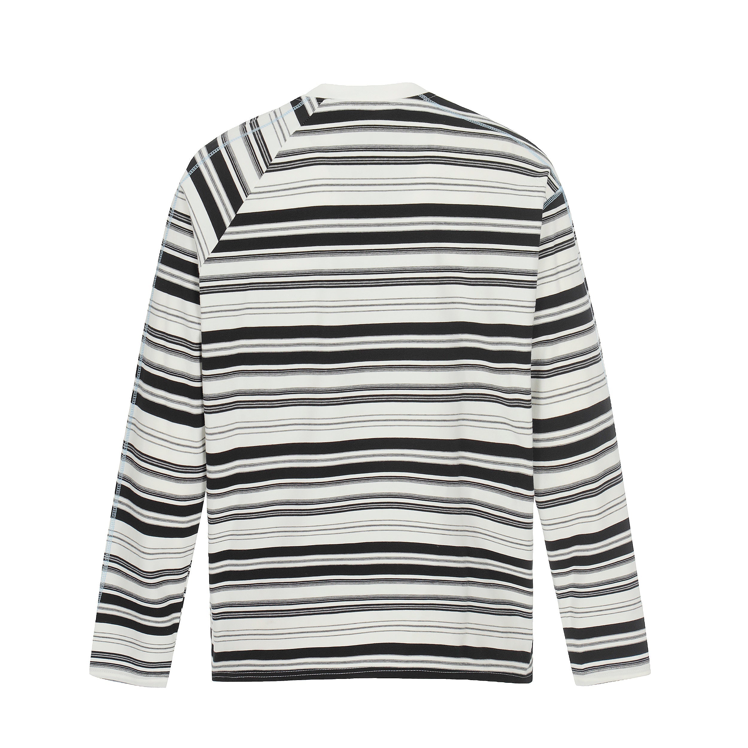 Omirad Striped Long Sleeve Crewneck Tee | 100% Cotton