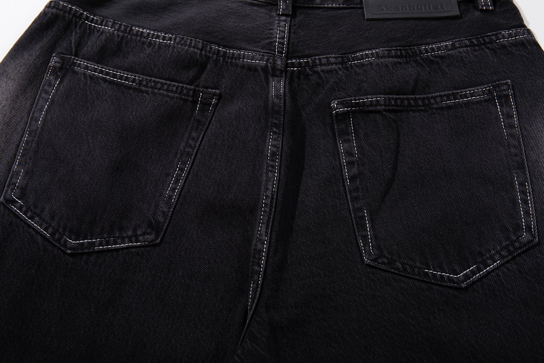 Omirad Minimal Fade Wide-Leg Jeans | Dark Wash Streetwear Denim