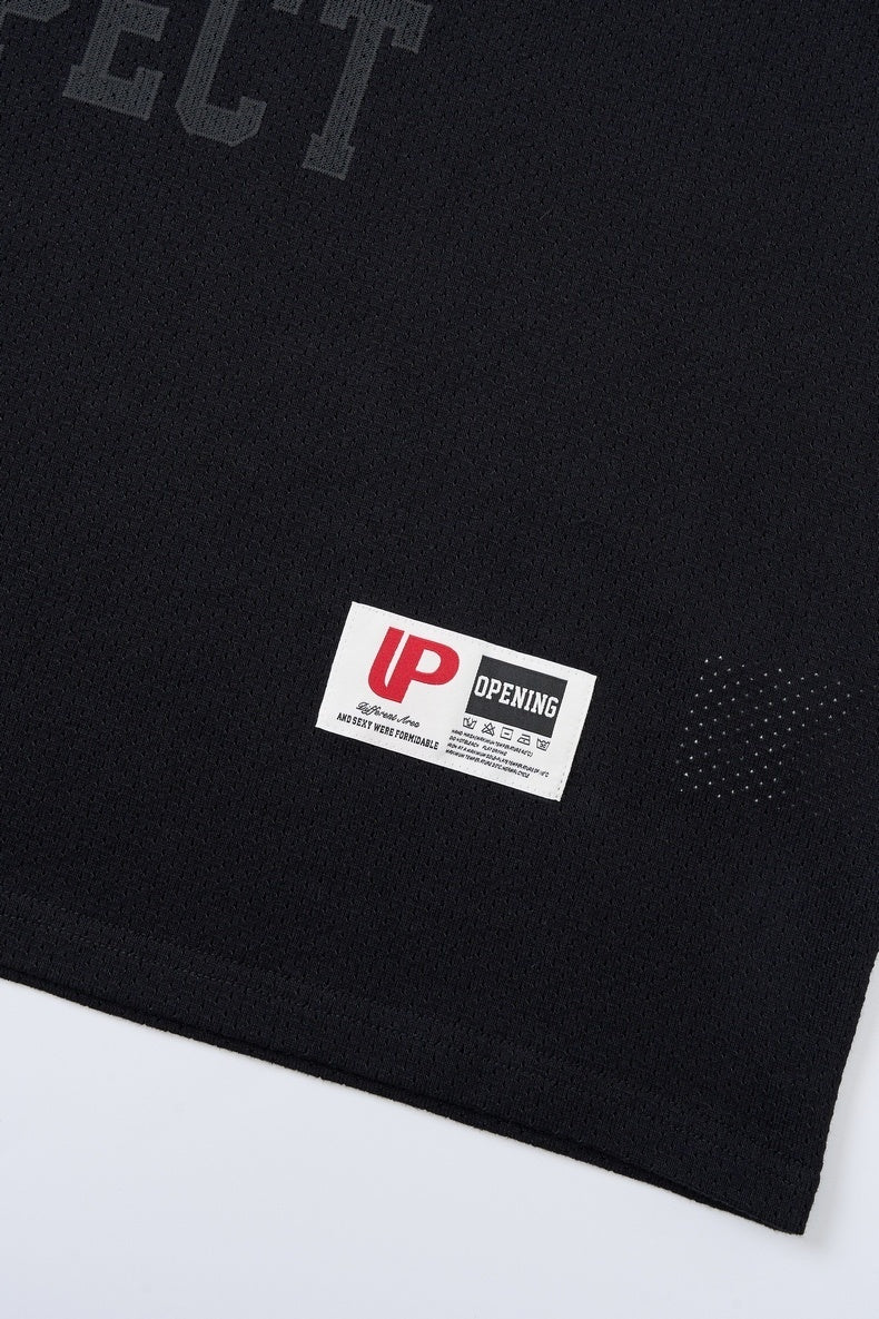 Los Angeles 24 Respect V-Neck Tee | Streetwear Mesh T-Shirt