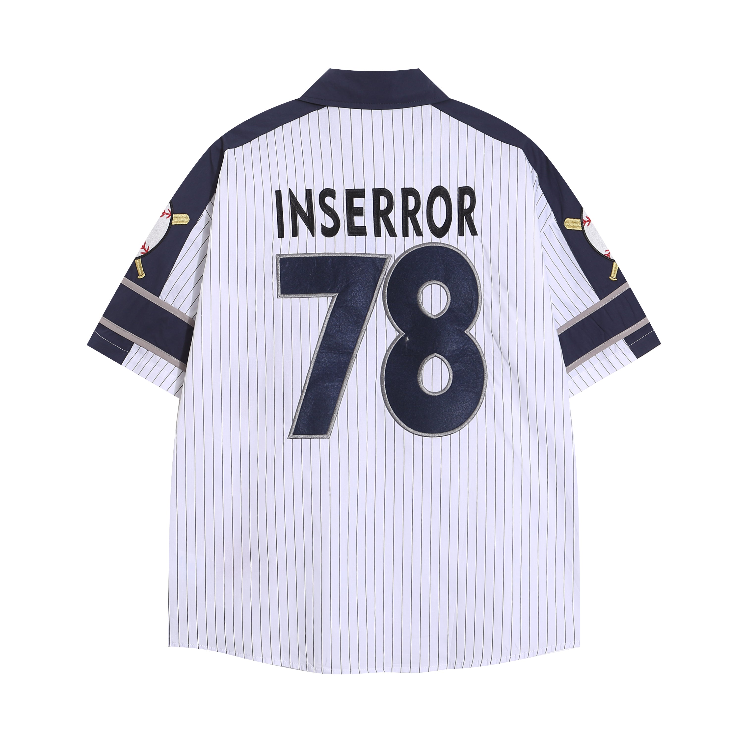 Mickey Mouse Baseball Jersey Shirt | Pinstripe Streetwear