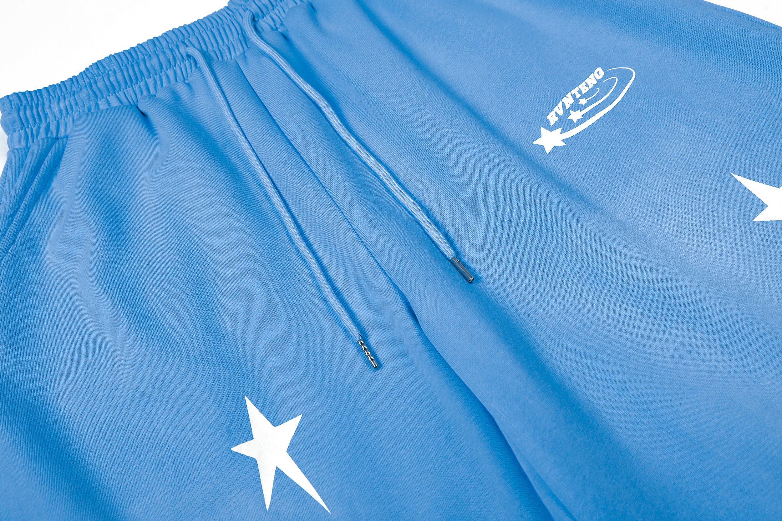 Star Print Gradient Wide-Leg Sweatpants | Streetwear Joggers