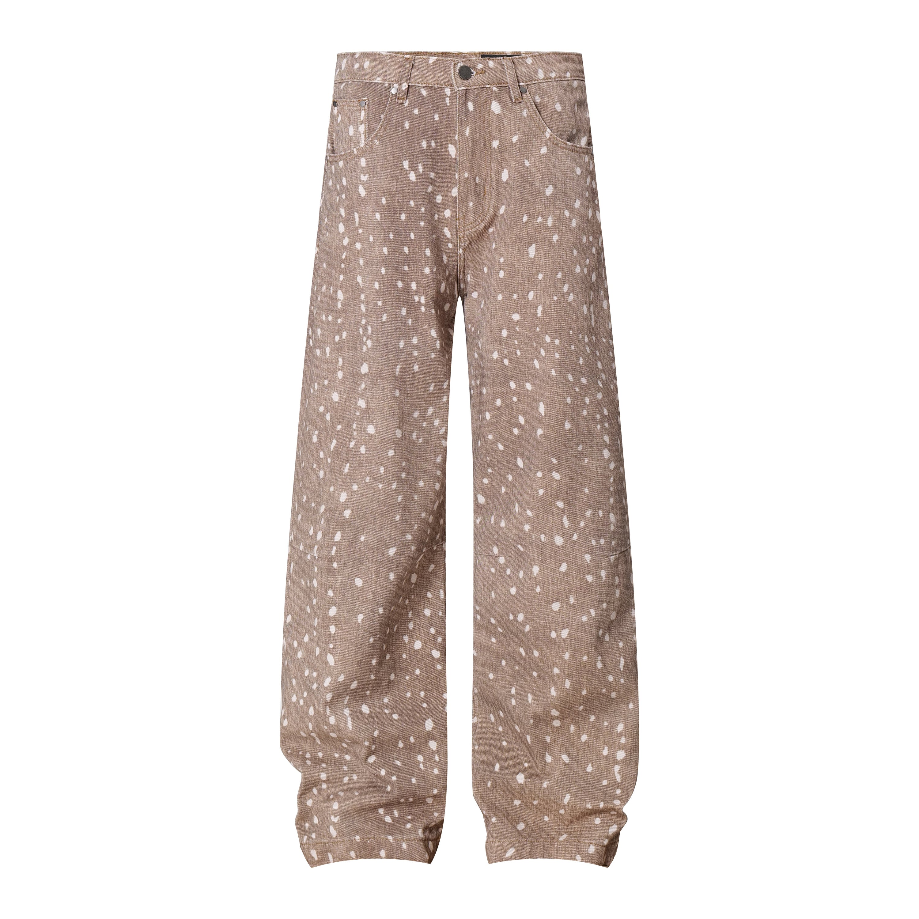 Omirad Fawn Print Wide-Leg Jeans | Spotted Denim