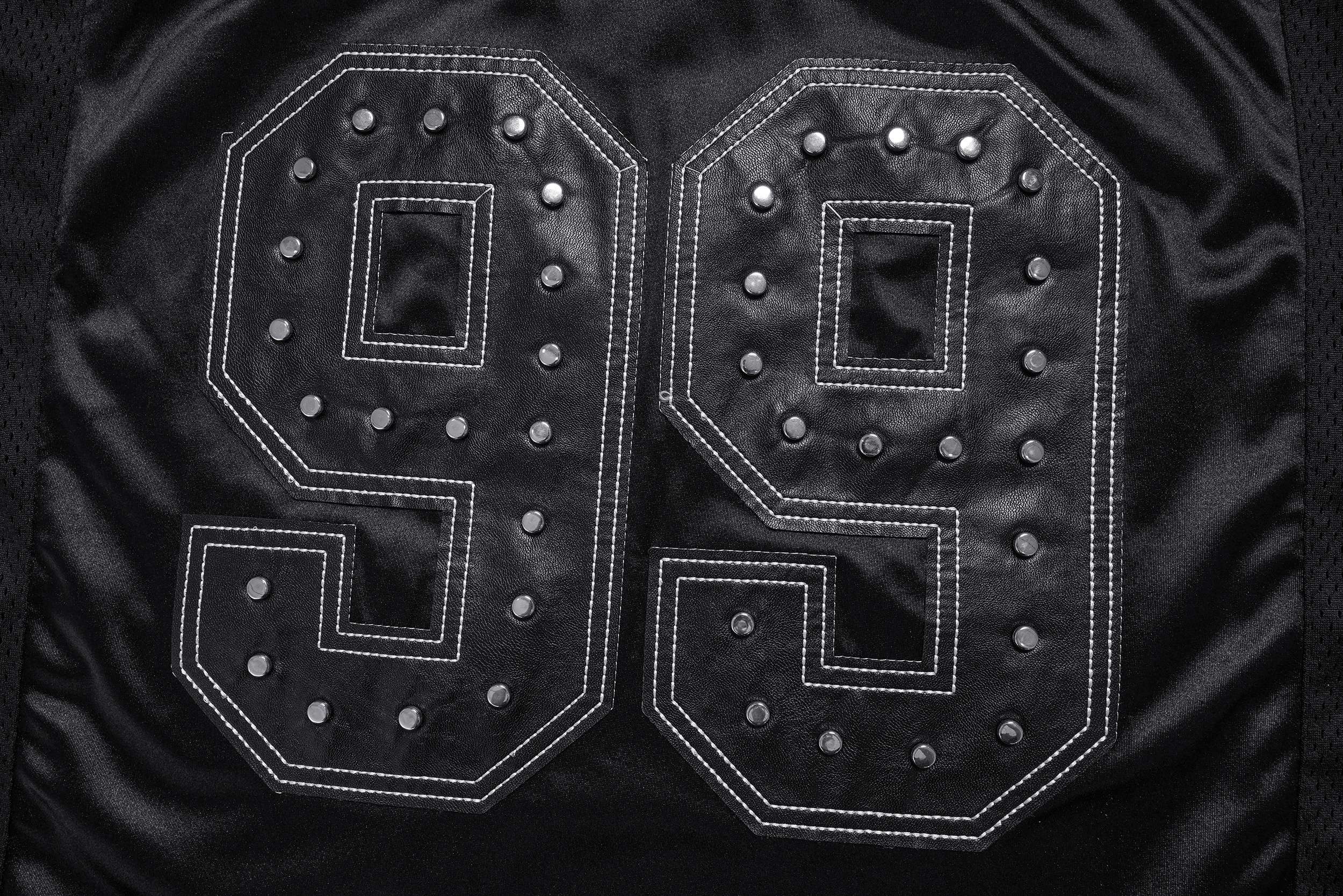 Omirad Studded 99 Varsity Long Sleeve Jersey | Streetwear
