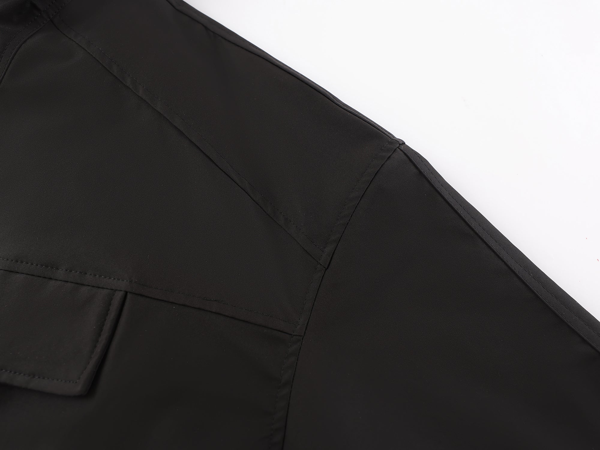 Omirad Zebra Faux Fur-Lined Black Bomber Jacket