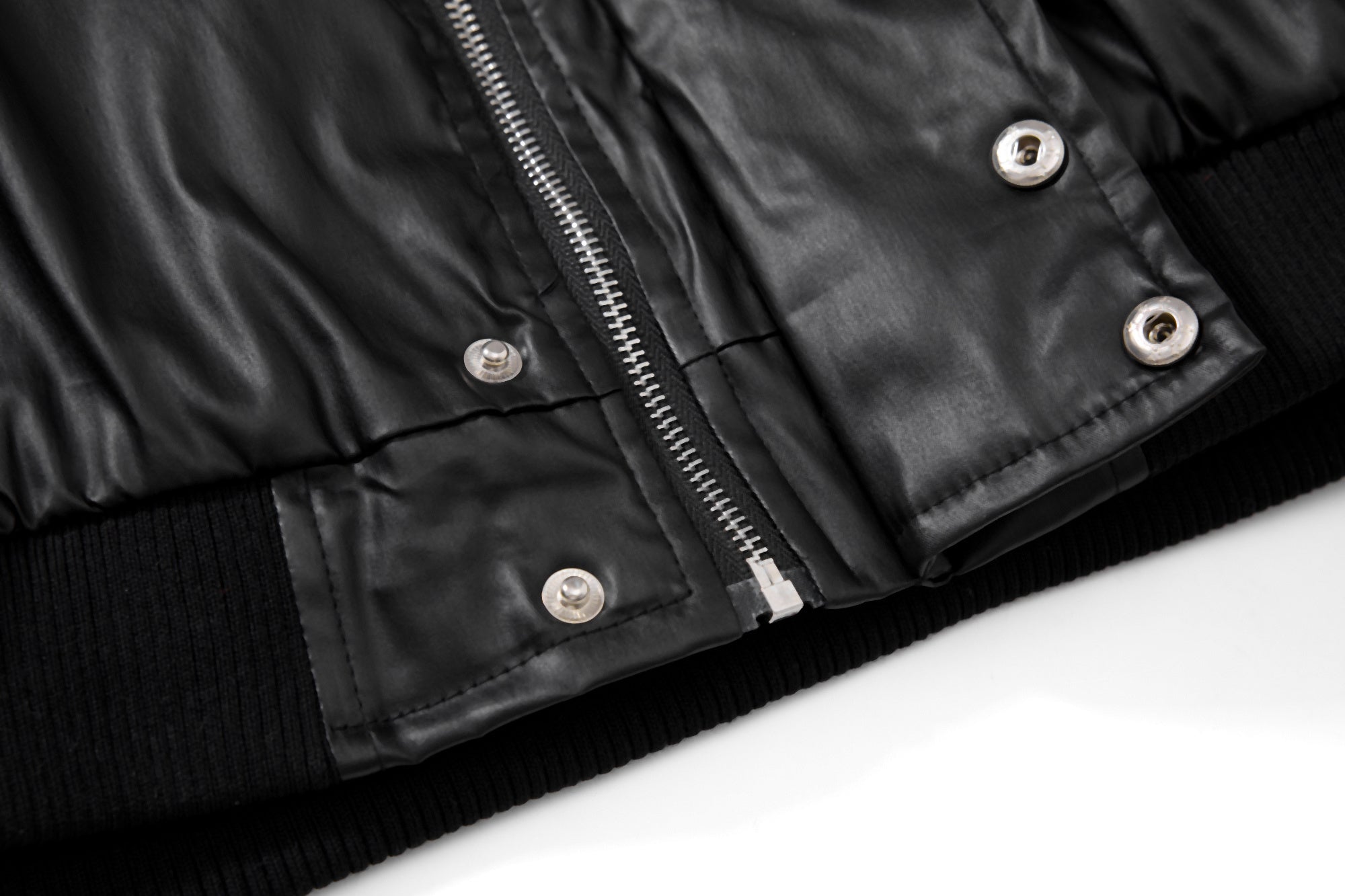 Omirad Dual-Zip PU Bomber Jacket | Moto Street Style