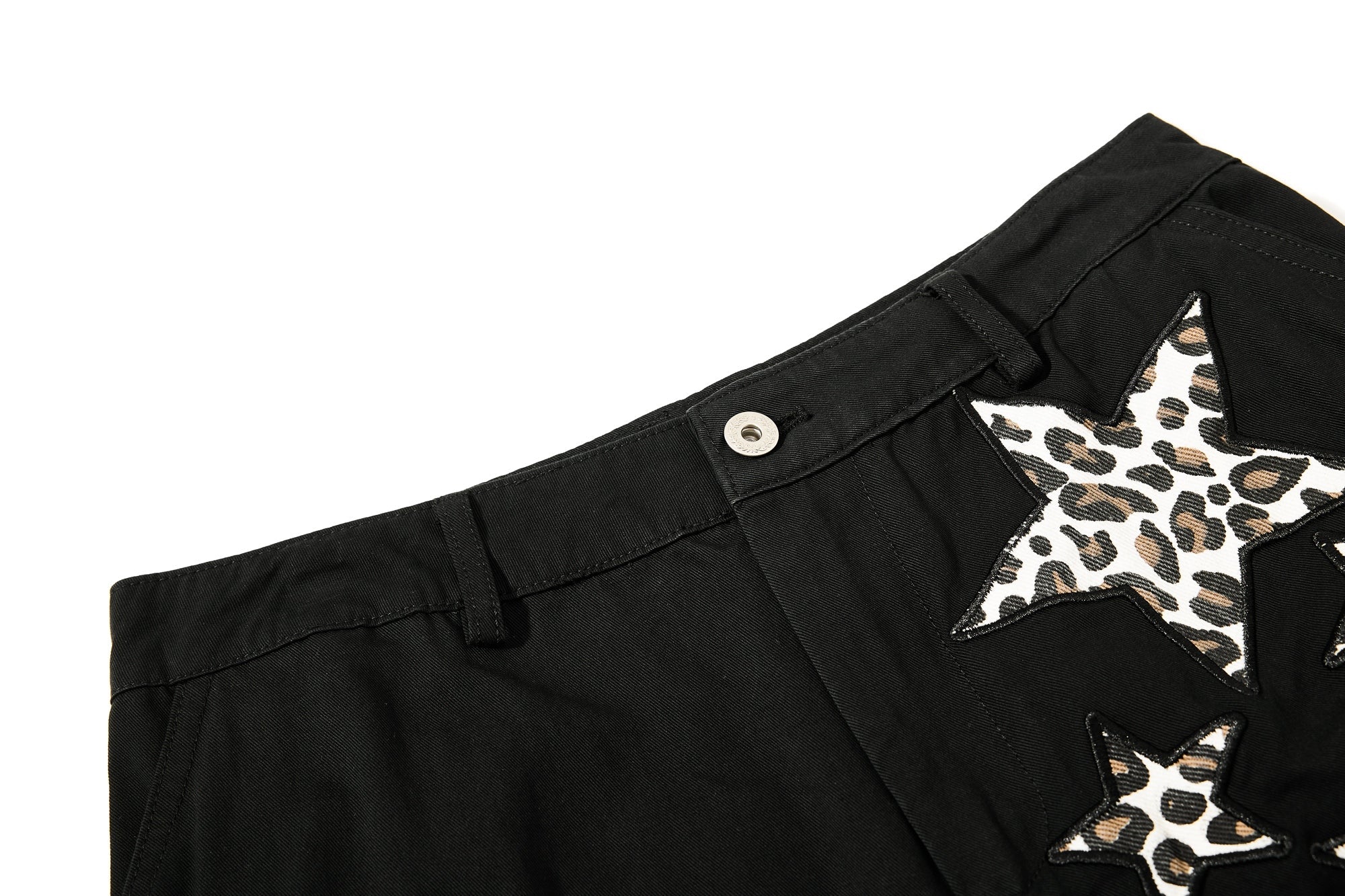 Leopard Star Multi-Pocket Cargo Pants | Y2K Streetwear