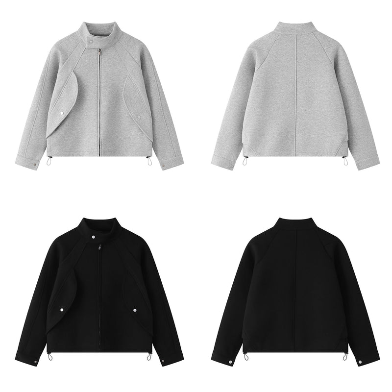 Omirad Structured Panel Zip Jacket | Boxy Streetwear Fit