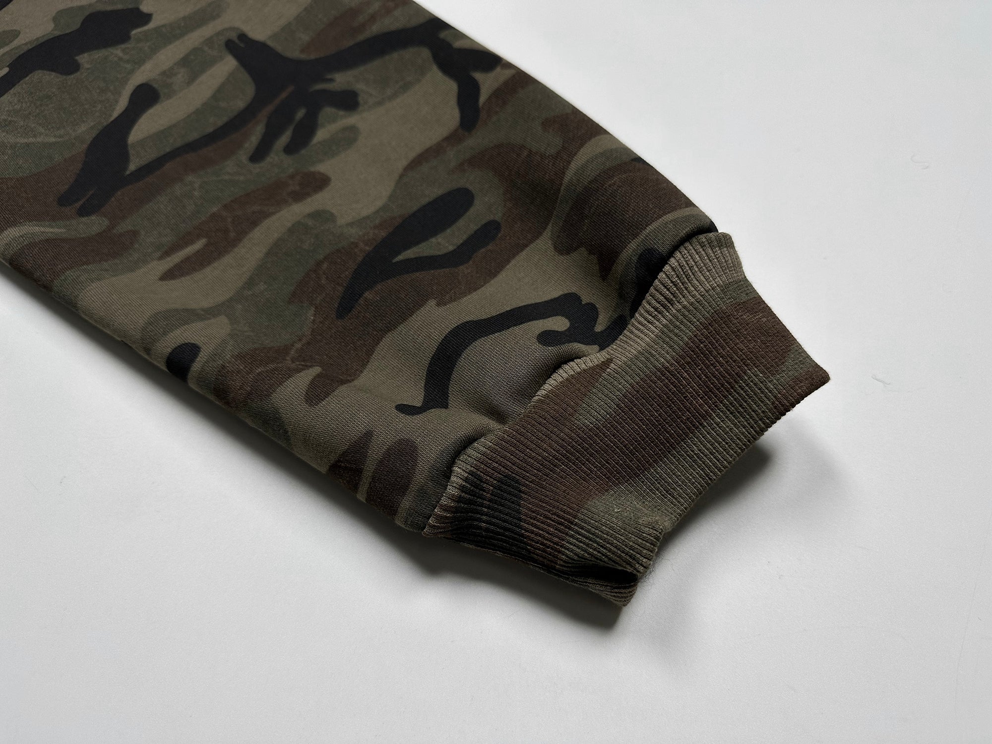 Camo Varsity Zip Hoodie | Military Print Streetwear