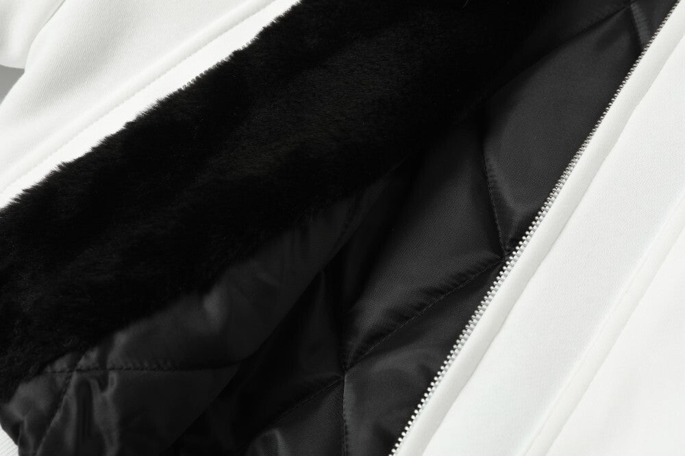 Bunny Ear Sherpa Lined Zip-Up Hoodie Jacket | Omirad