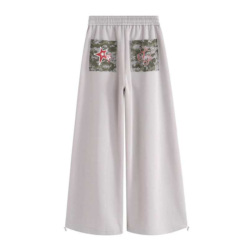 Digital Camo Star Wide-Leg Pants | Bold Streetwear