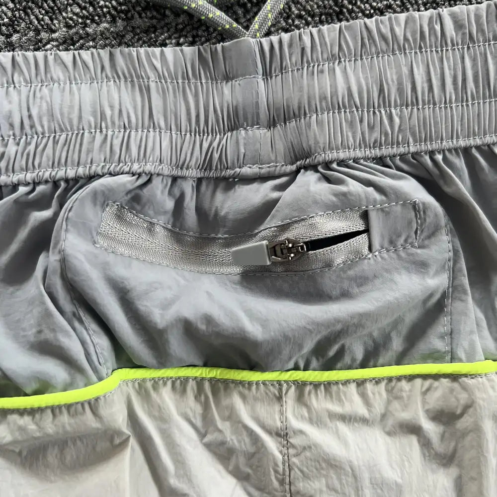 Syna World Grey Yellow Logo Track Pants