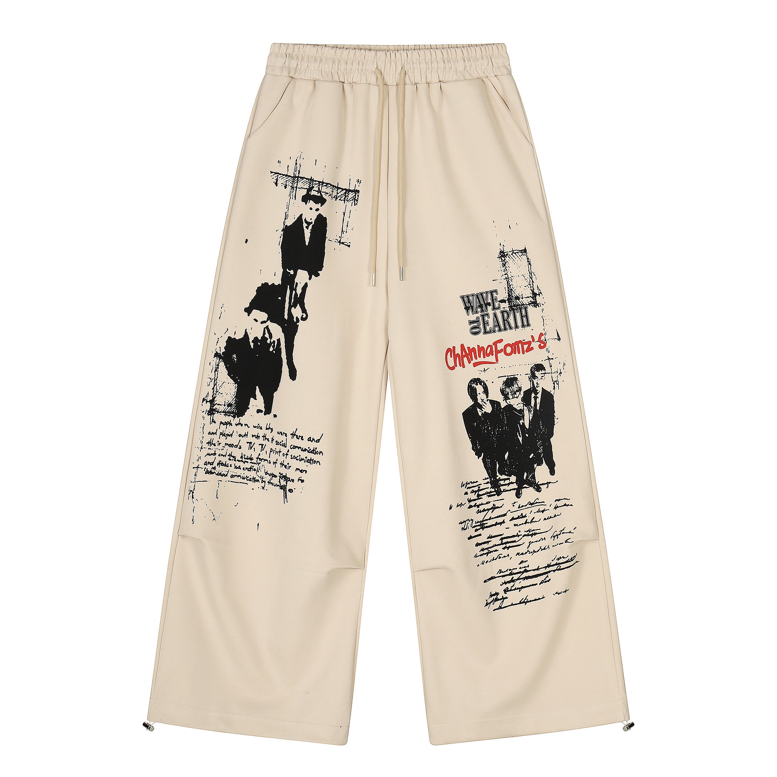 Omirad Cinema Formz Graphic Wide-Leg Streetwear Pants