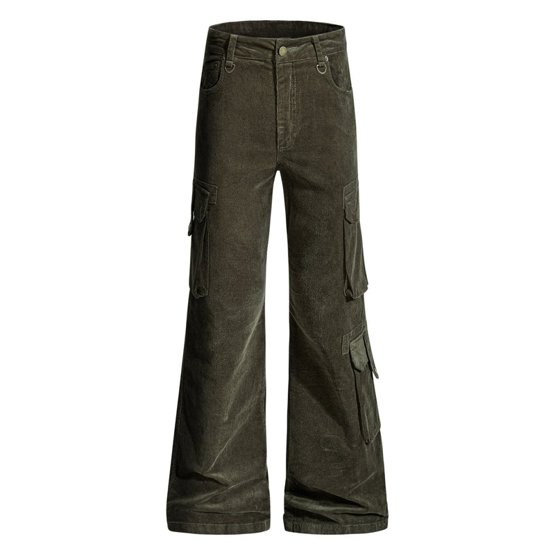 Washed Utility Flared Cargo Pants | Street-Ready Style