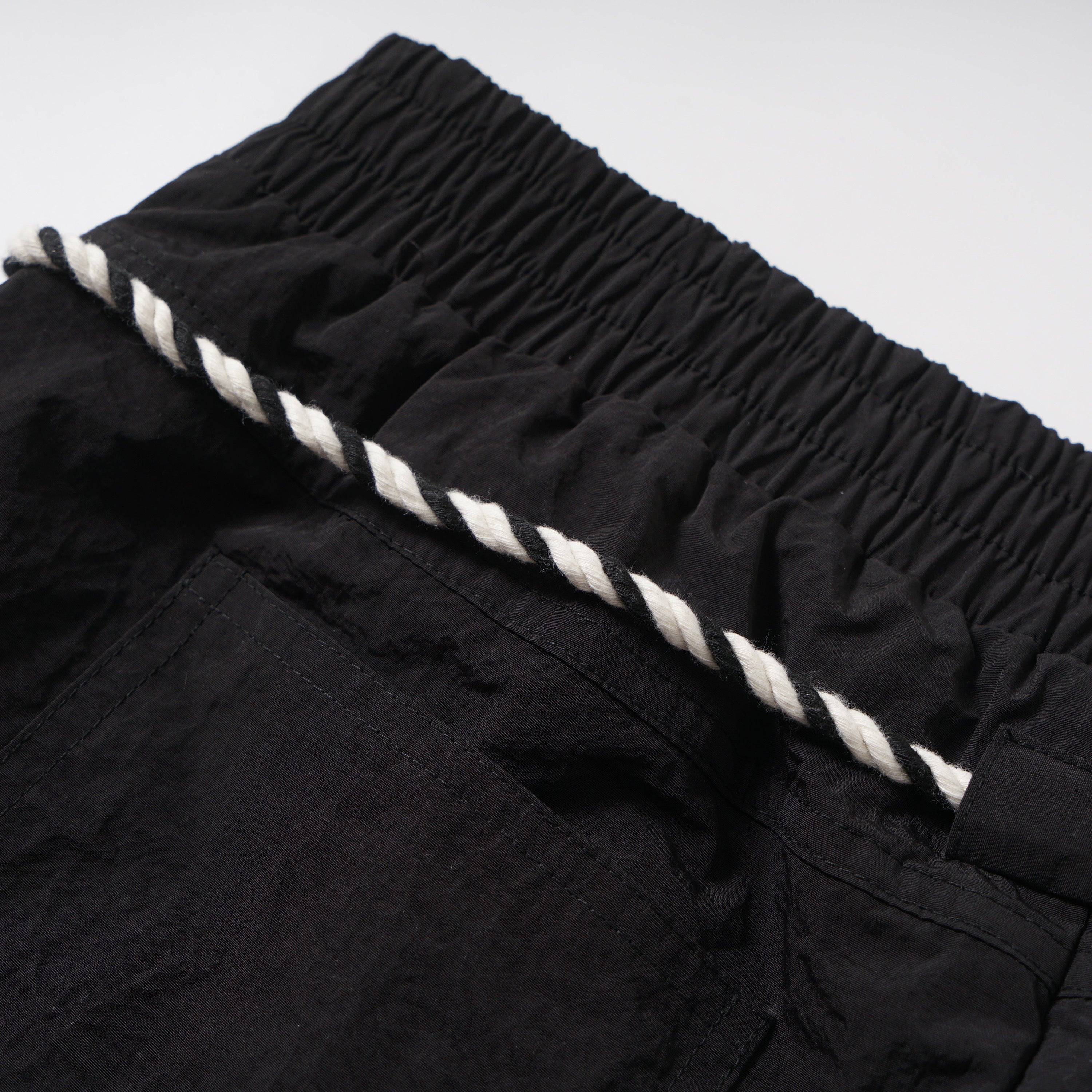 Tech Stripe Nylon Wide-Leg Cargo Pants | Streetwear