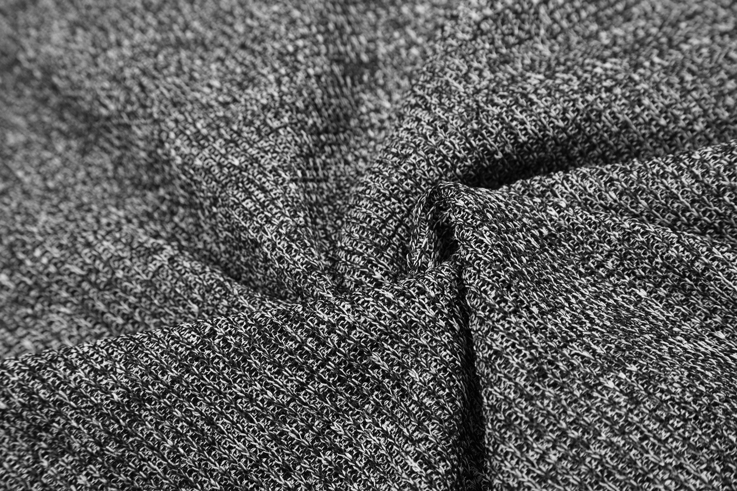 Omirad Layered Knit Check Shirt | Textured Cotton Streetwear