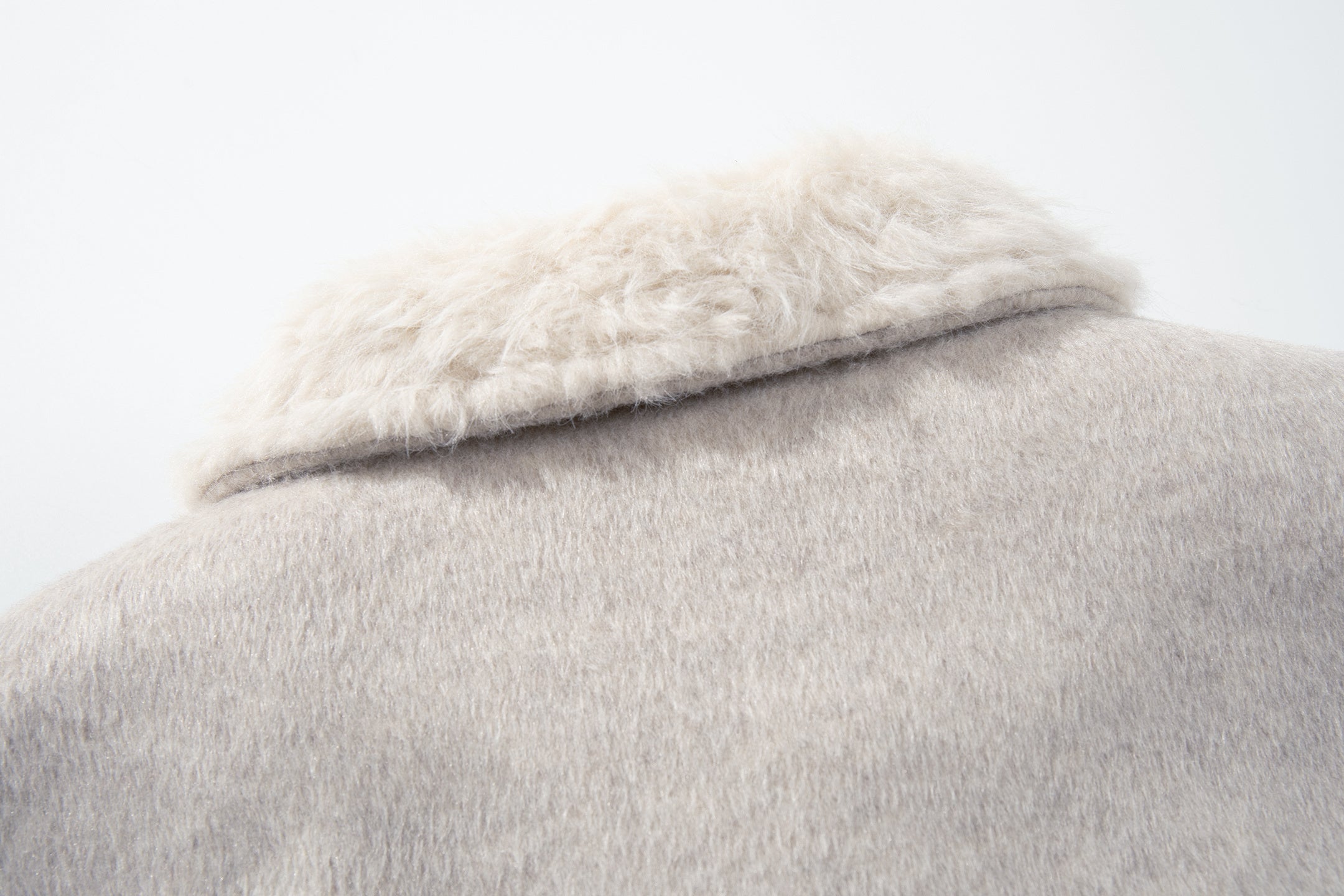 Faux Fur Collar Belted Cropped Jacket | Omirad