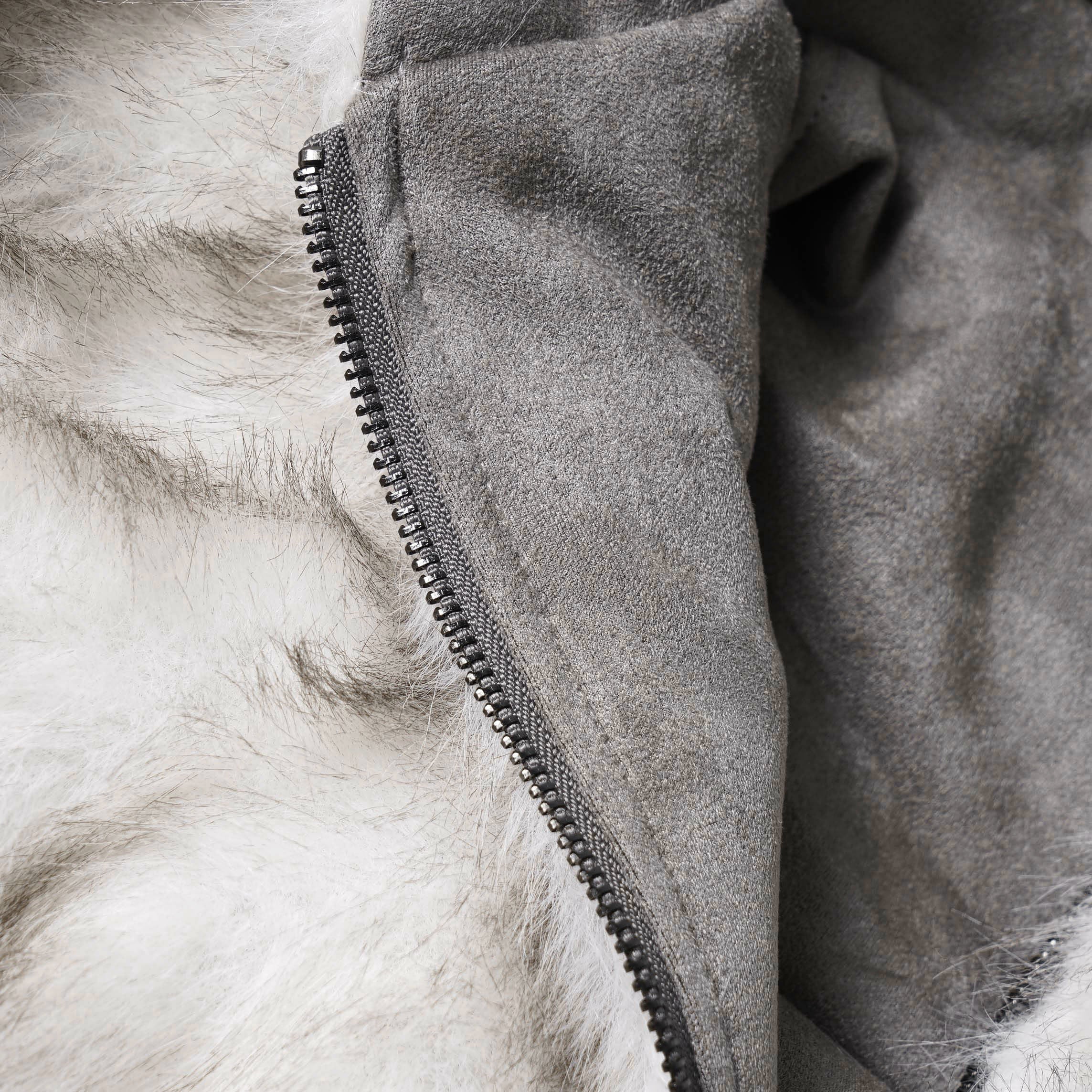 Omirad Reversible Faux Fur Hooded Jacket | Two Looks in One