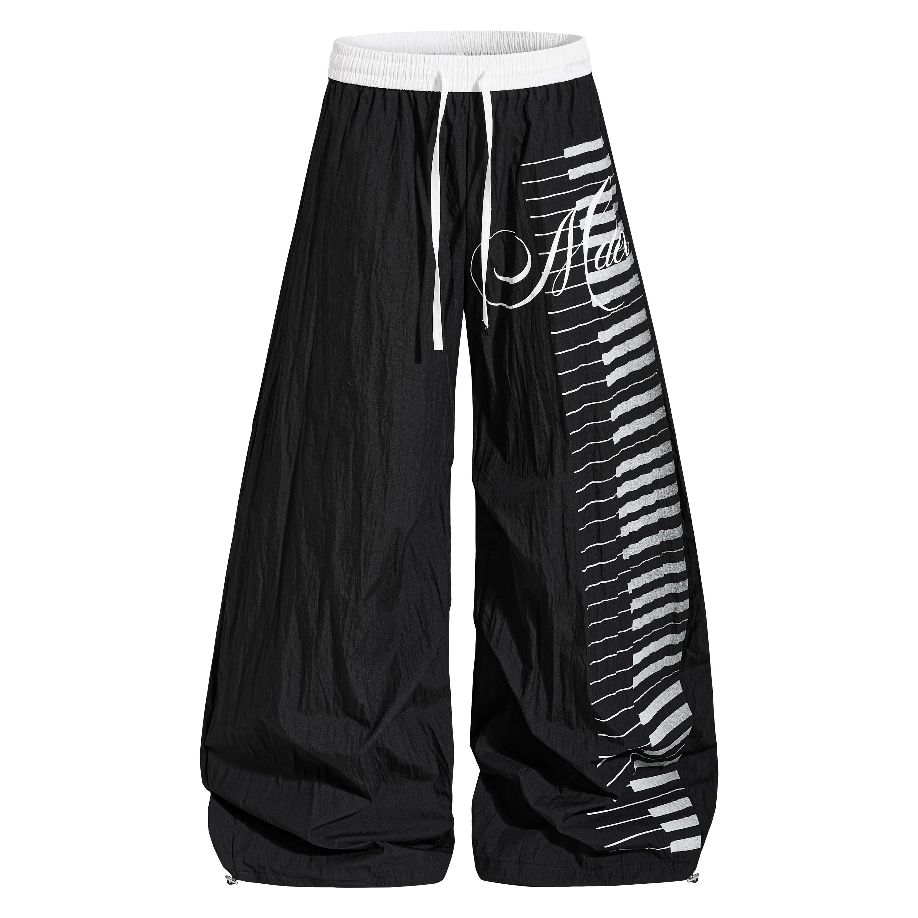 Omirad Piano Keys Balloon Pants | Wide Leg Streetwear Trousers