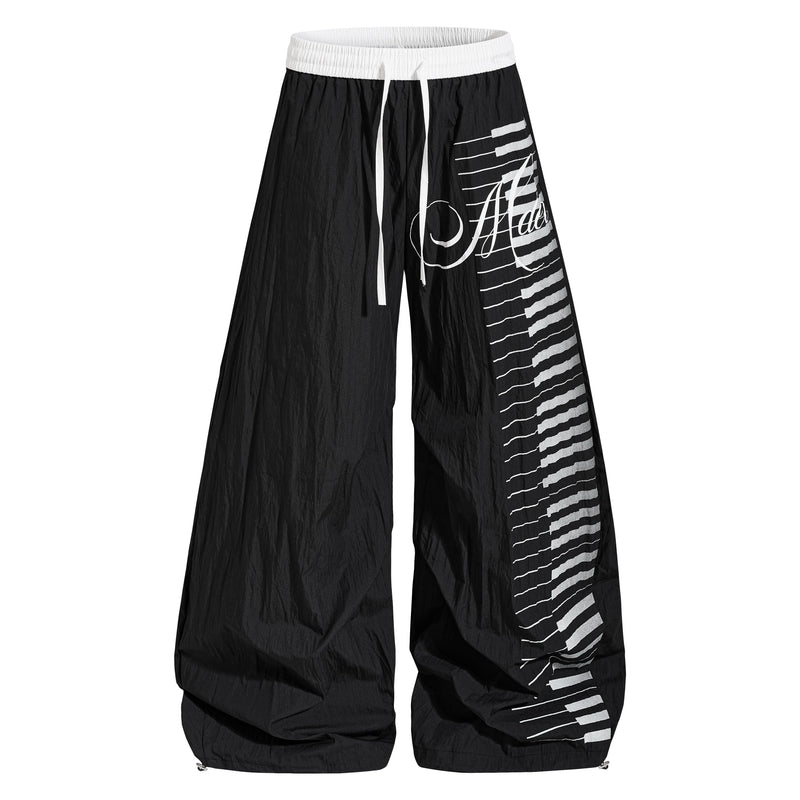 Omirad Piano Keys Balloon Pants | Wide Leg Streetwear Trousers