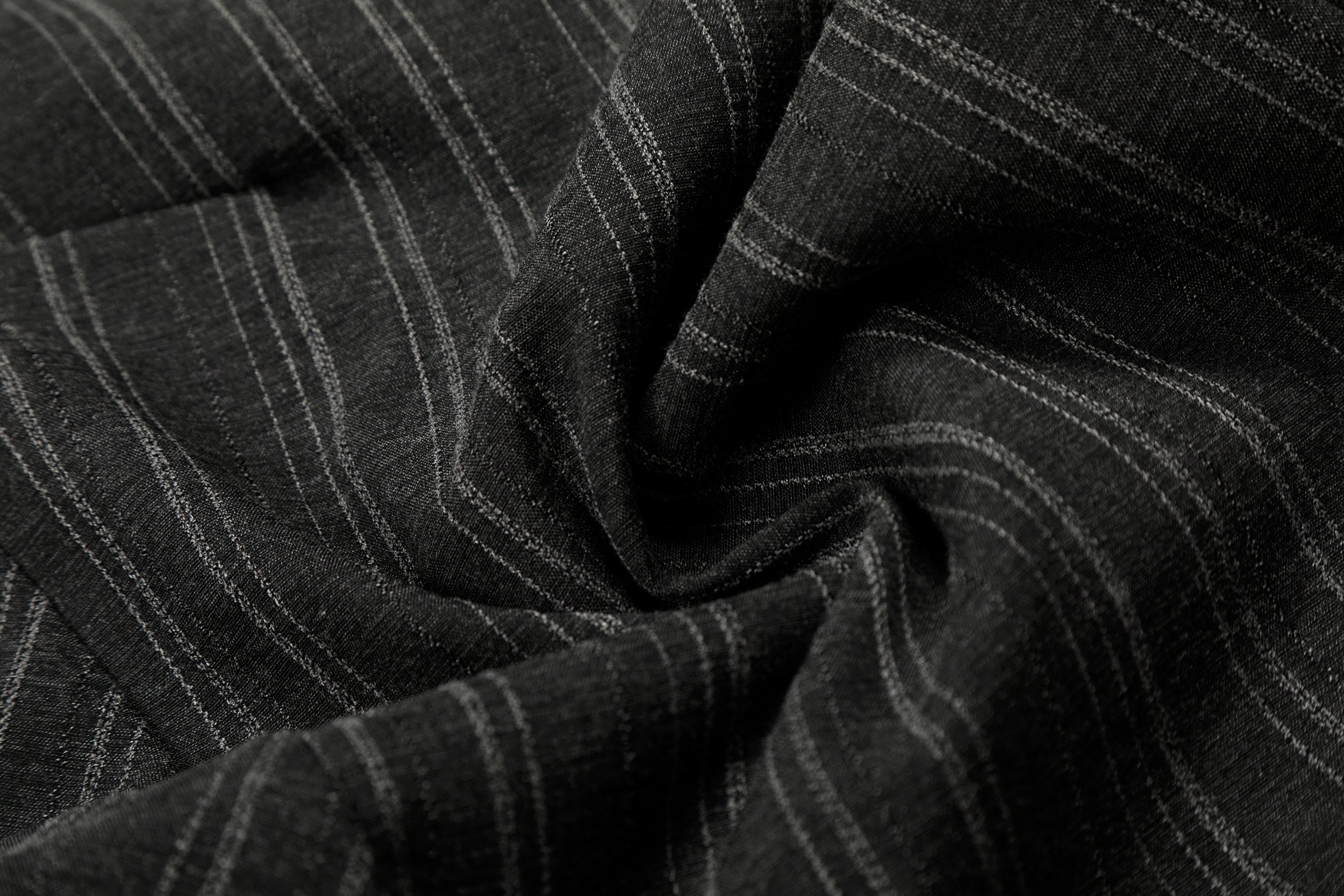 Omirad Striped Wide-Leg Pants | Pleated Pinstripe Trousers