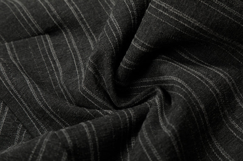 Omirad Striped Wide-Leg Pants | Pleated Pinstripe Trousers