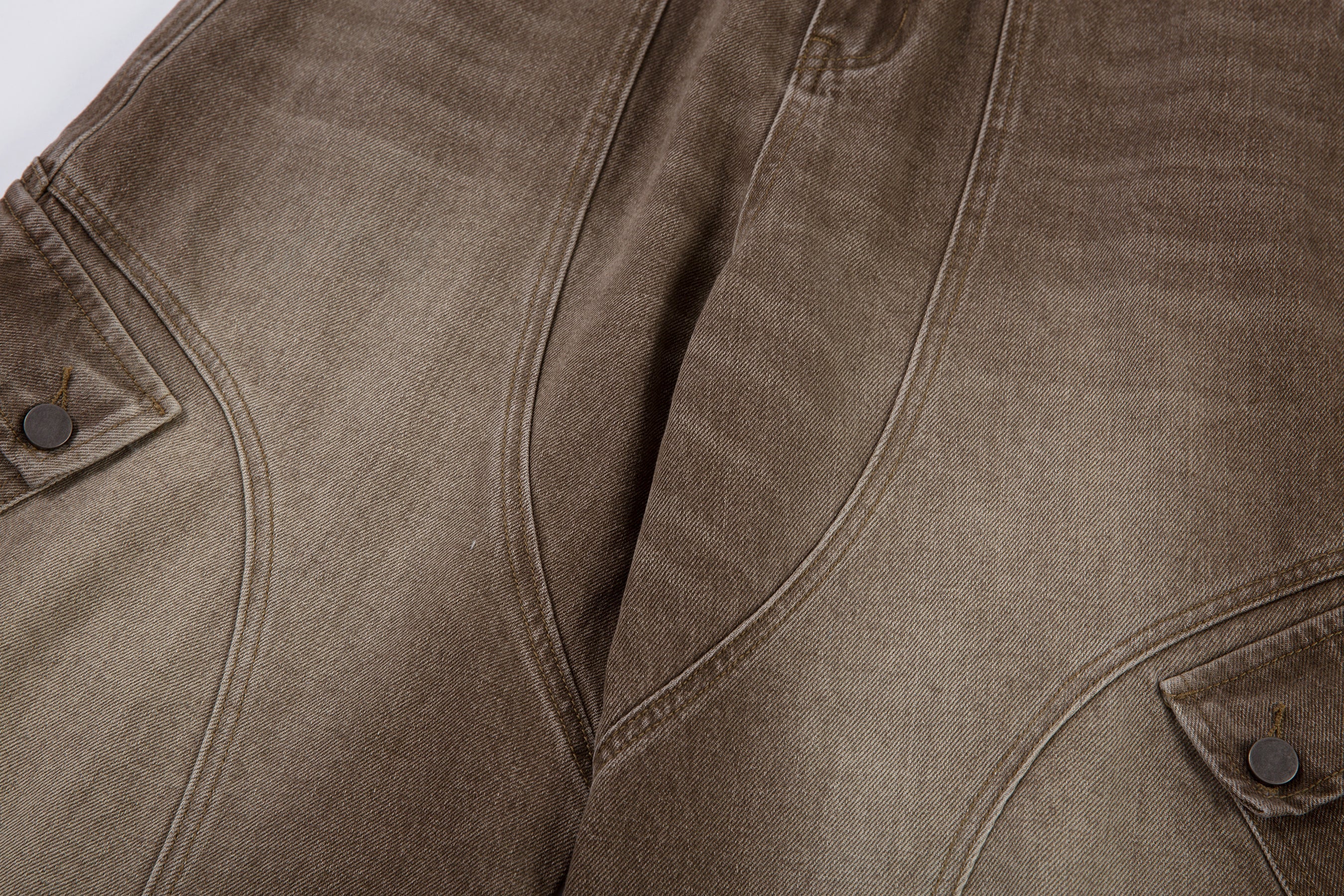 Omirad Vintage Washed Curved Barrel Cargo Pants | 100% Cotton