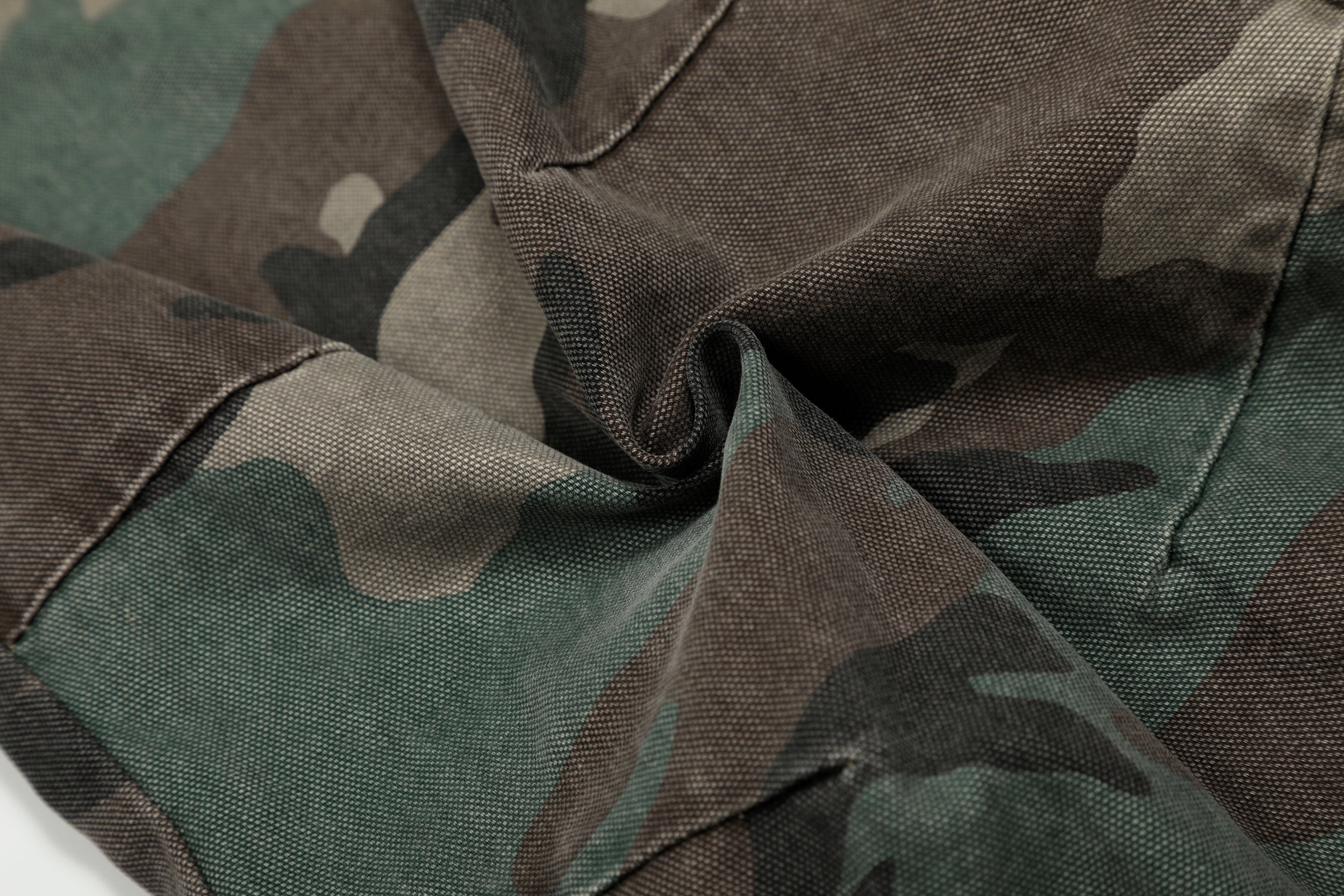 Omirad Double-Waist Camo Cargo Jeans | Wide-Leg Streetwear