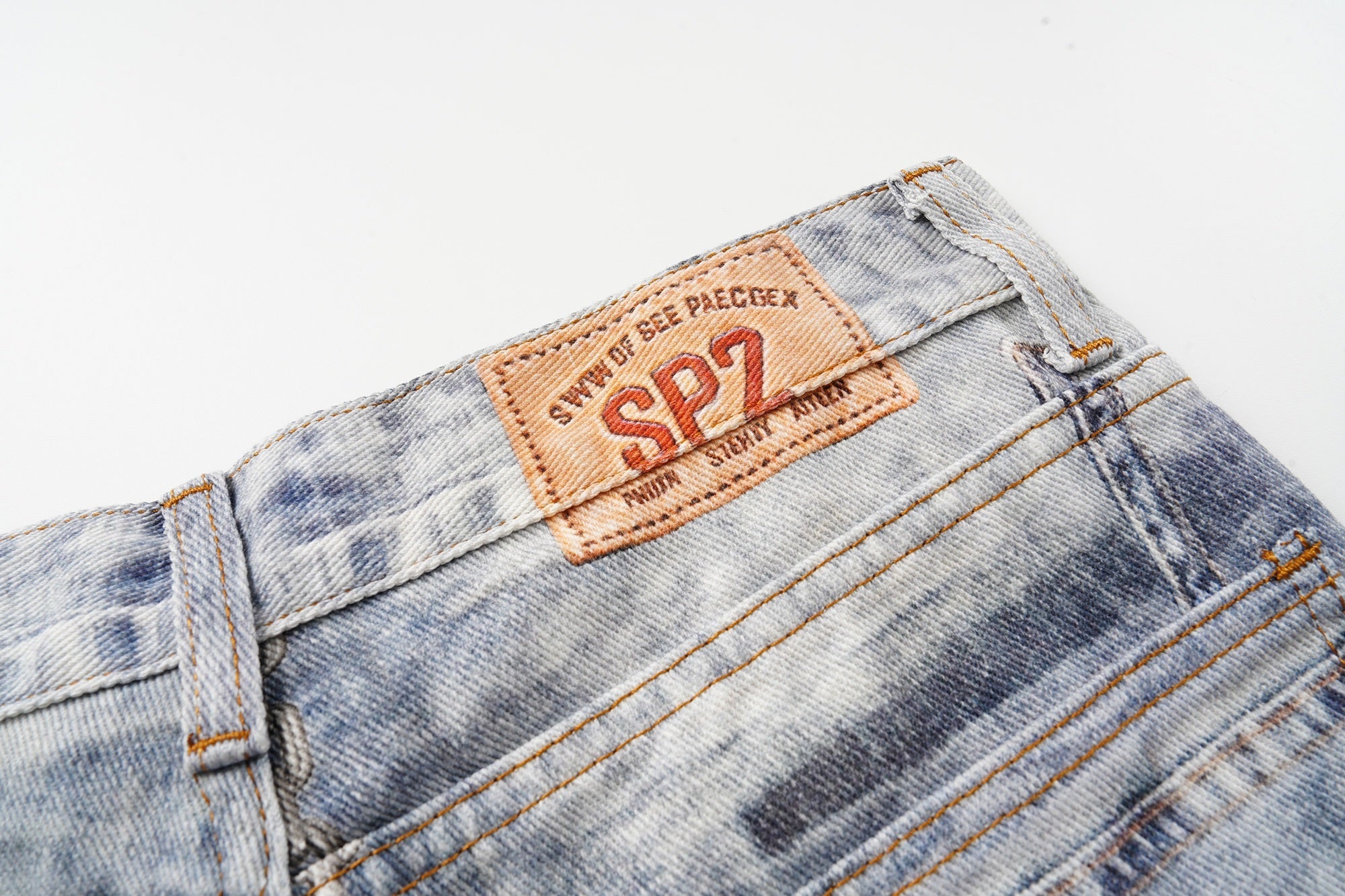 Distressed Patchwork Wide-Leg Jeans | Y2K Streetwear Denim