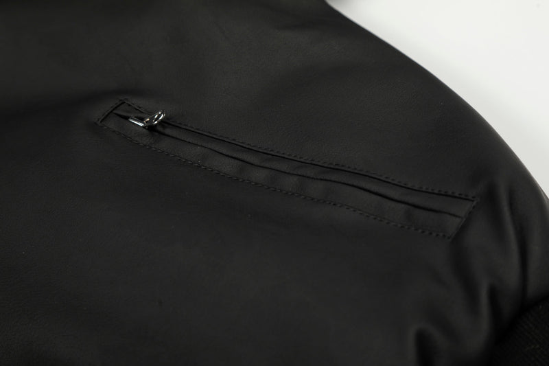 Faux Fur Collar Gothic Embroidered Bomber Jacket | Streetwear