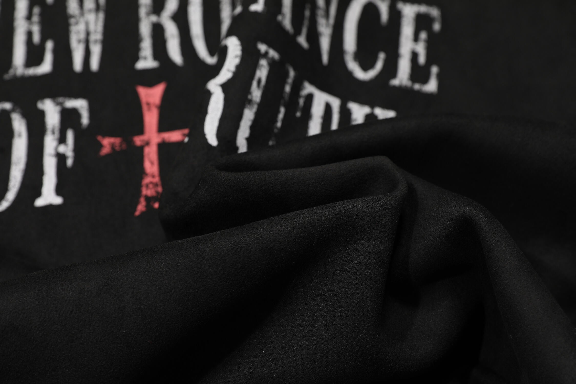 Truth Blazing Flame Mixed-Media Embroidered Hooded Jacket