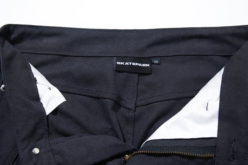 3D Curved Panel Wide-Leg Pants | Sculptural Streetwear