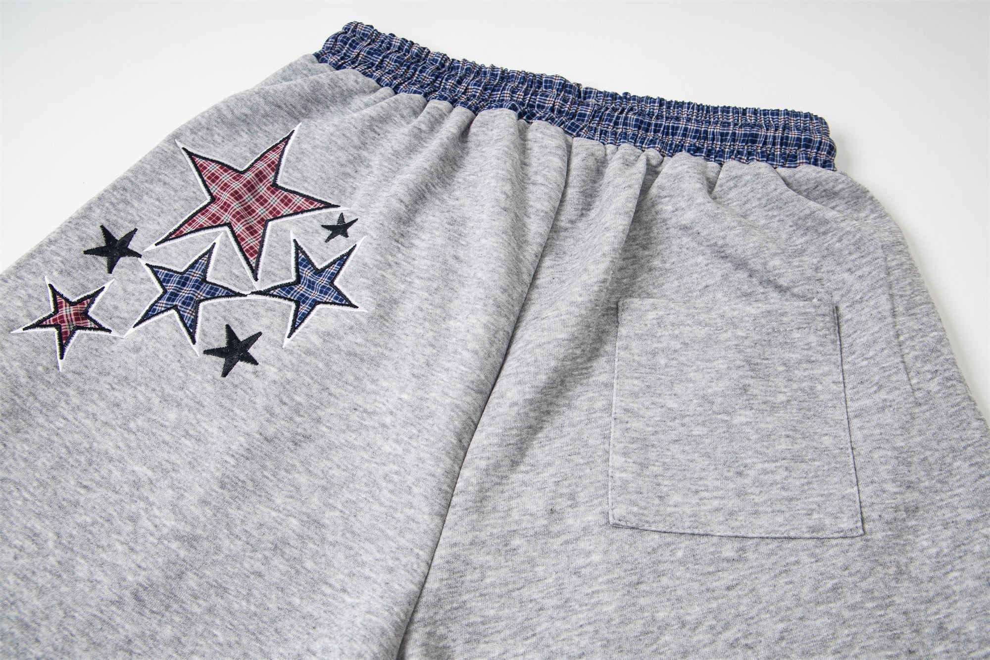 Double-Waist Checkered Print Wide-Leg Track Pants | Y2K Streetwear