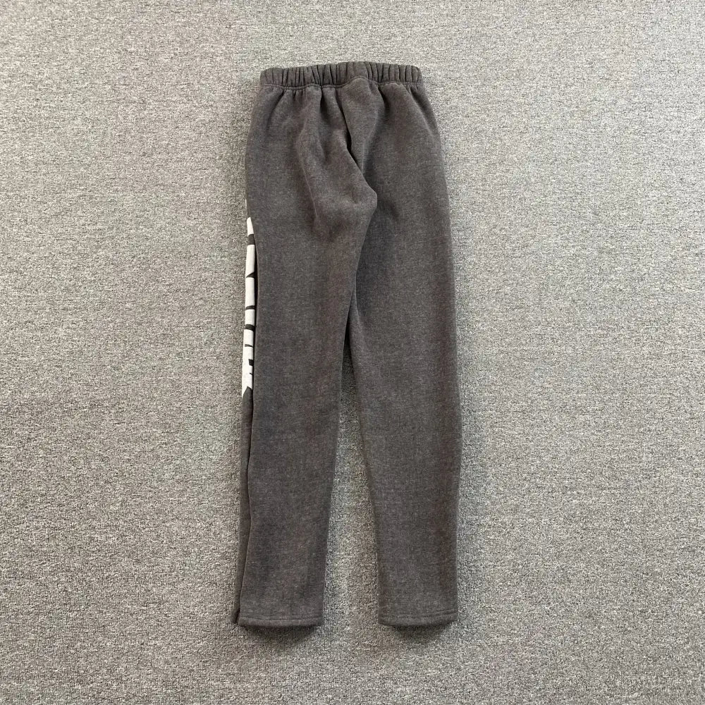 Syna World Dark Gray Graffiti Letter Print Jogger Pants