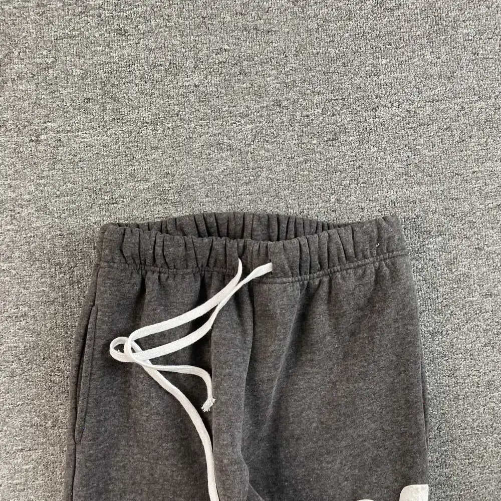 Syna World Dark Gray Graffiti Letter Print Jogger Pants
