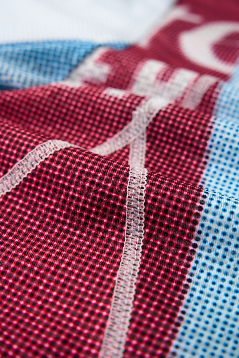Omirad Vintage Football Patchwork Mesh Jersey | Streetwear