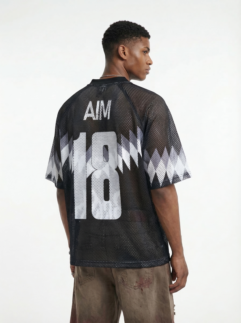 Omirad AIM 18 Mesh Jersey T-Shirt | Streetwear Soccer Top