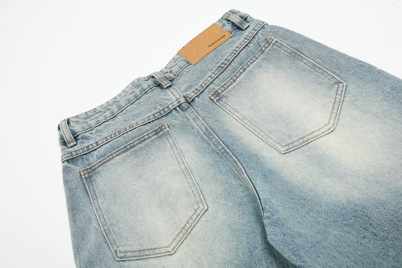 Omirad Light-Wash Barrel-Leg Jeans | Oversized Vintage Denim