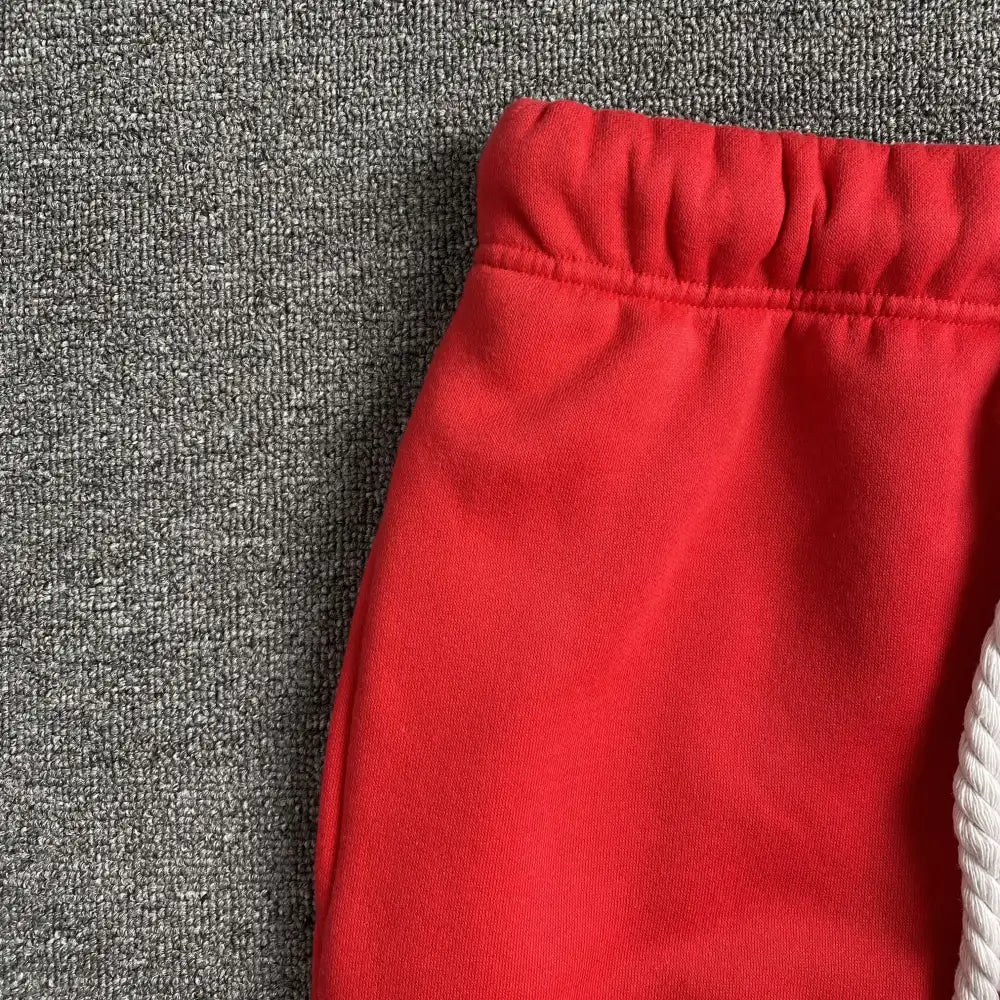 Syna World Red Script Embroidered Drawstring Jogger Pants