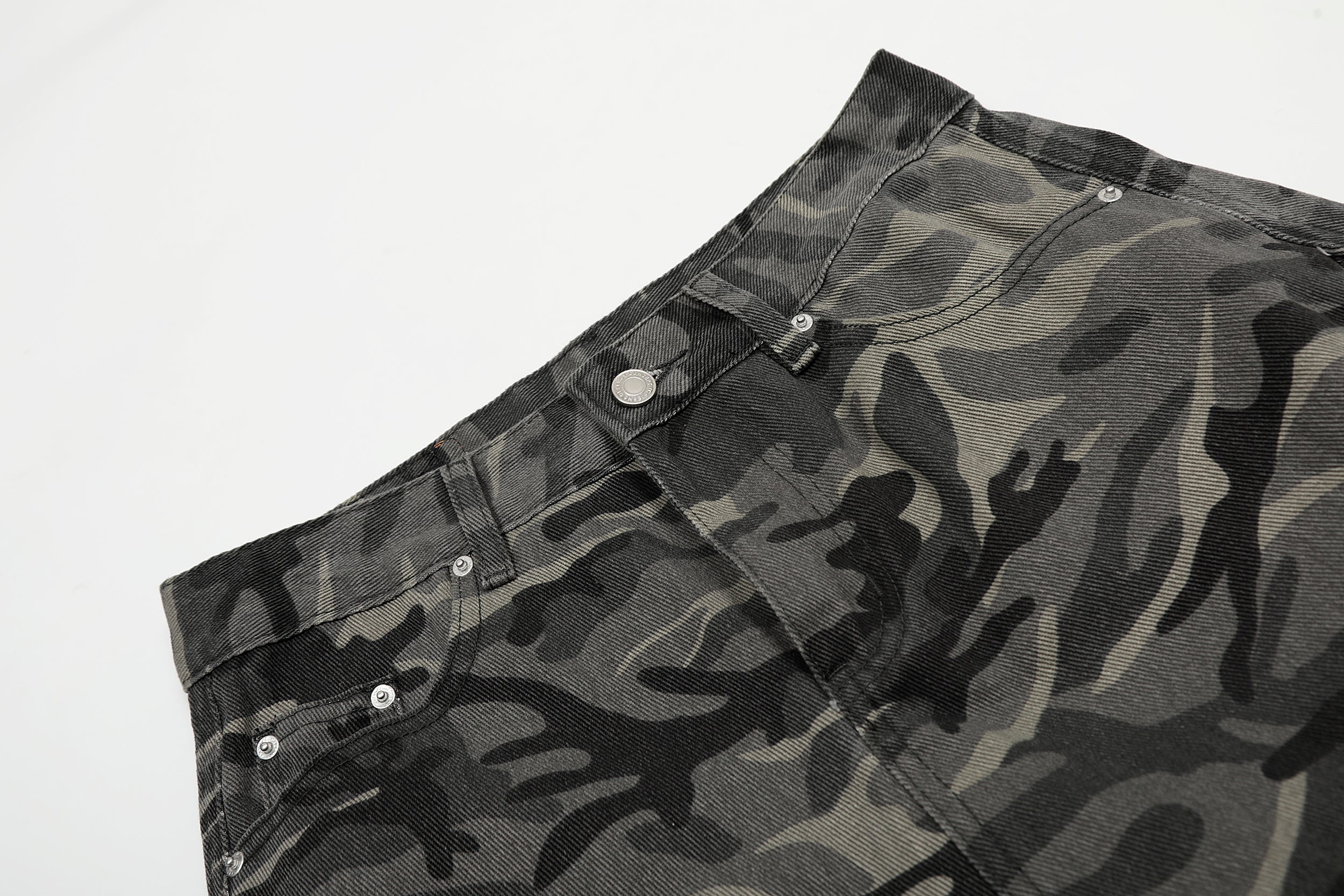 Omirad Shadow Camo Cargo Pants | Wide-Leg Streetwear