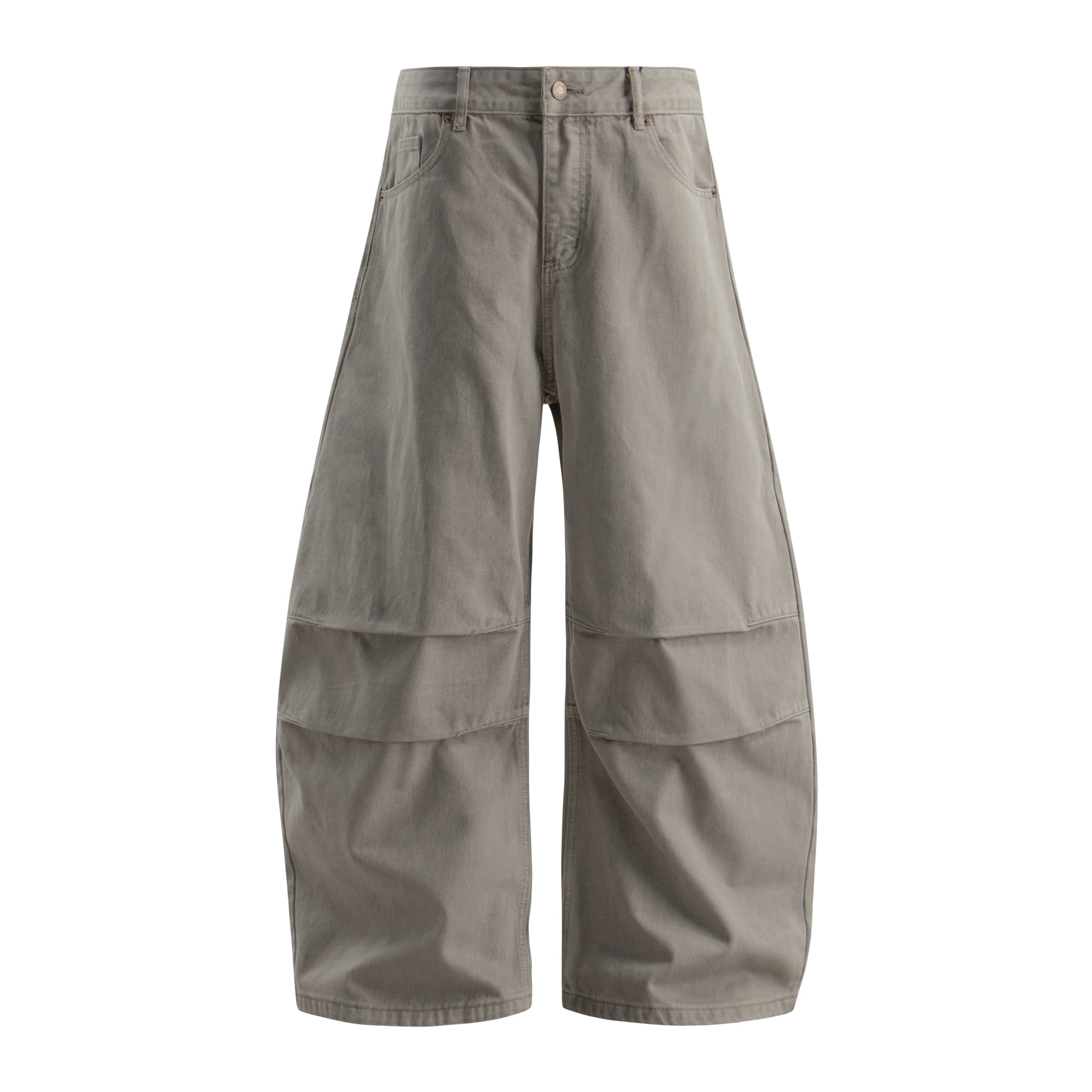 Panel Washed Wide-Leg Denim Pants | Streetwear Jeans