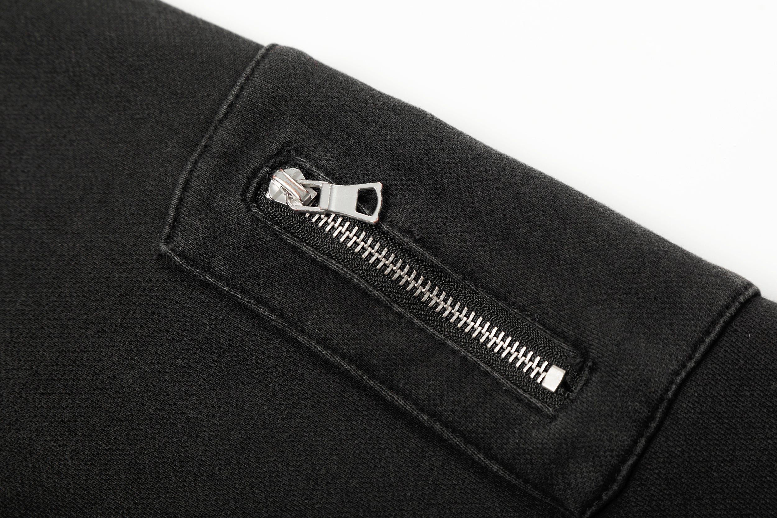 Omirad Studded Zip-Up Hoodie | Metal Spike Streetwear