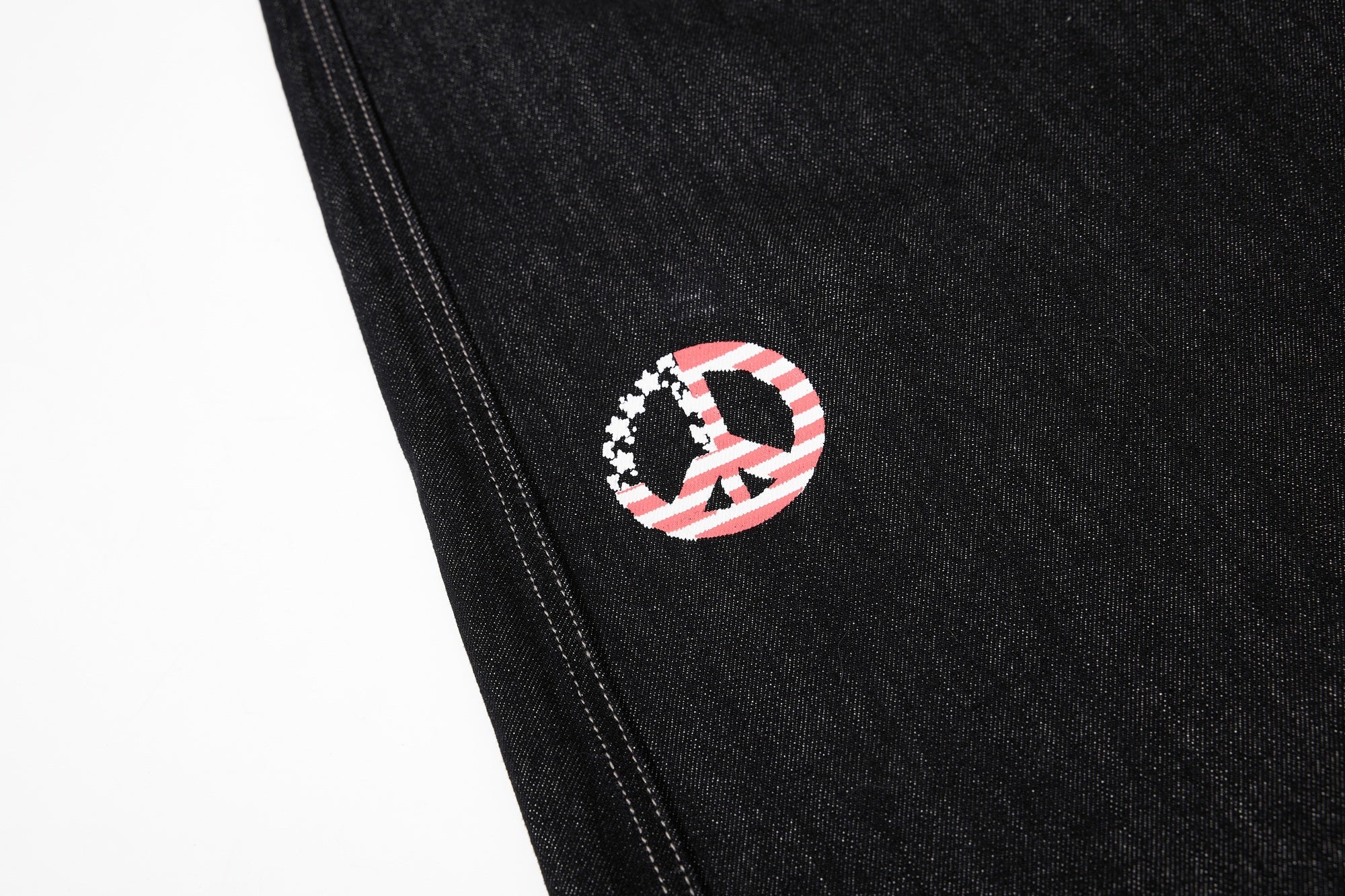 Vintage American Flag Baggy Jeans | Y2K Wide-Leg Denim