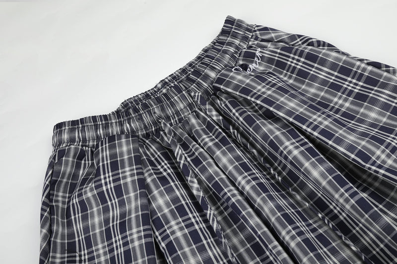 Omirad Plaid Balloon Wide-Leg Pants | Y2K Streetwear